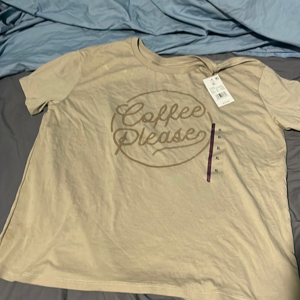 Tan brown t shirt